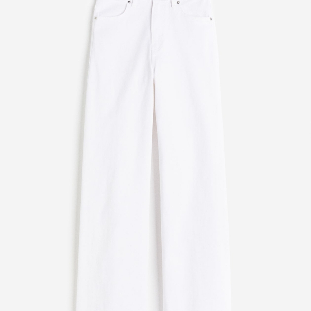 Stylish White Wide-Leg Pants